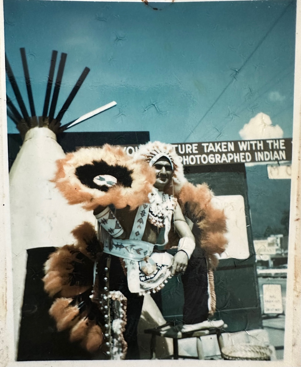 Henry Lambert at his roadside stand — Your Picture Taken With The Most Photographed Indian