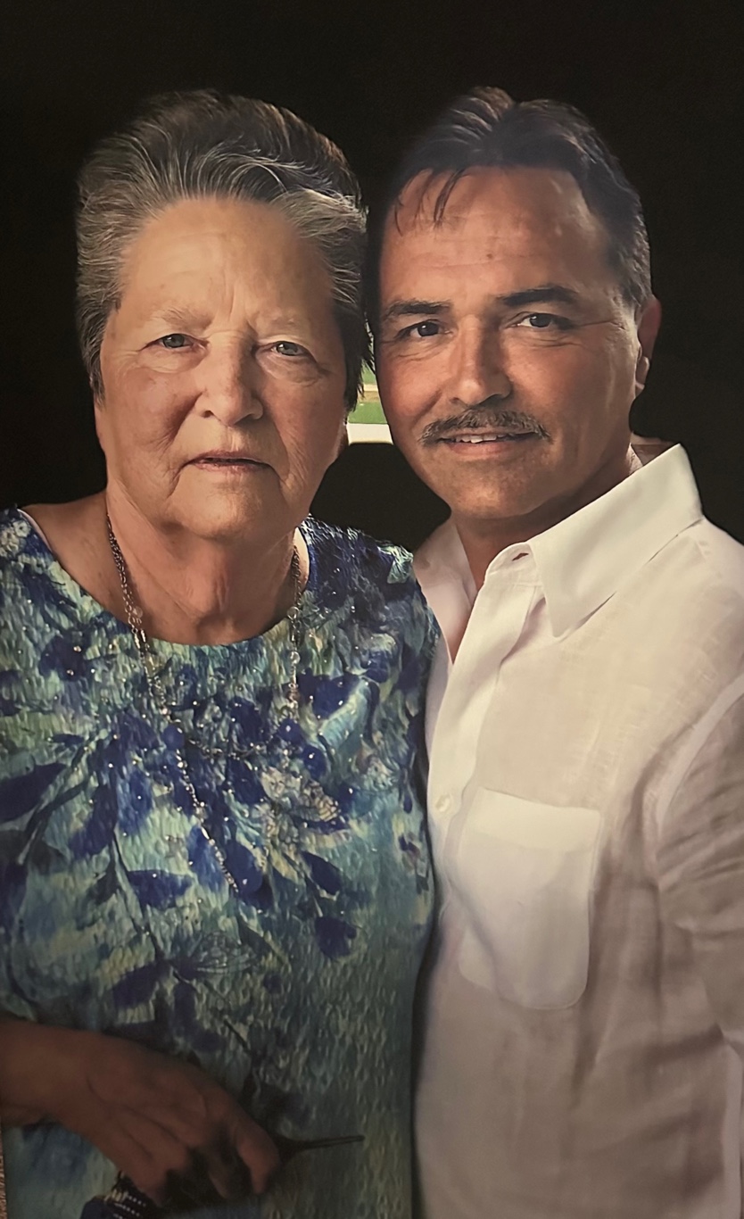 Patrick with his mother, Patsy Lambert