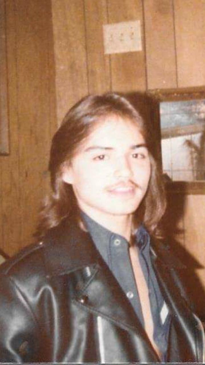 Patrick Lambert at sixteen, leather jacket, right after dropping out of Cherokee High School