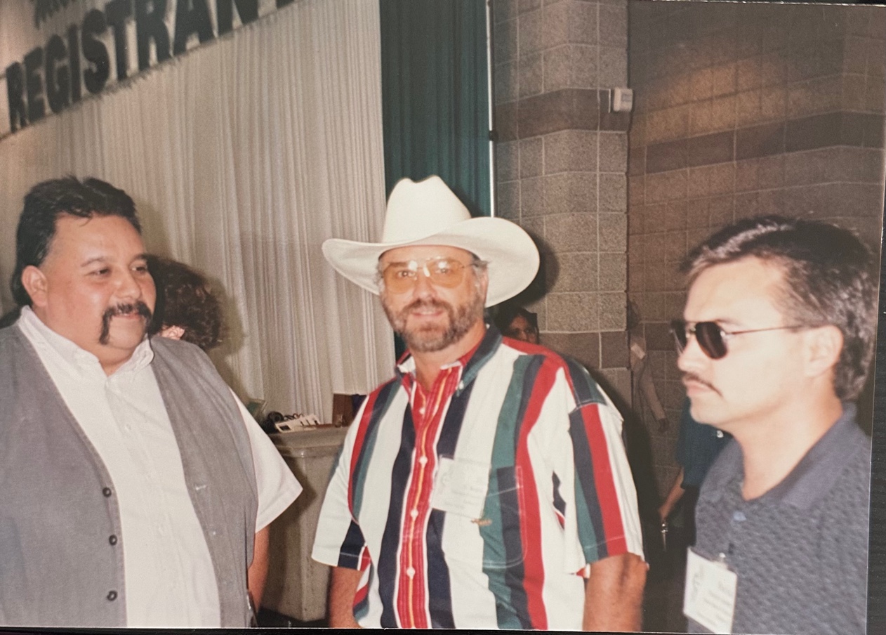 Chief Lambert with Warren Dupree at the VA Medical Center